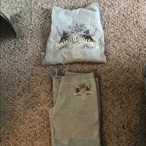 Grey juicy couture track suit